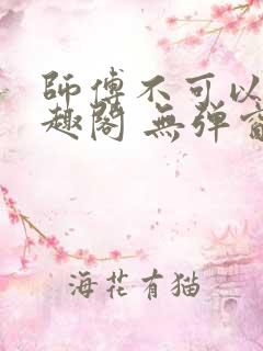 师傅不可以 笔趣阁 无弹窗