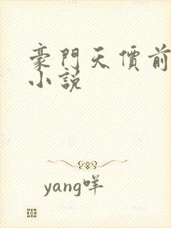 豪门天价前妻 小说