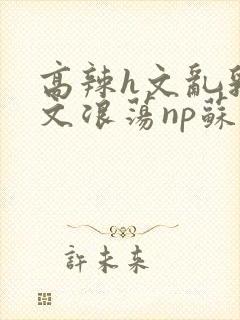 高辣h文乱乳h文浪荡np苏夏