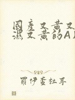 国产又黄又硬又湿又黄的A片小说