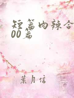 短篇肉辣合集500篇