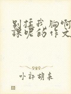 别揉我胸啊嗯上课呢的作文