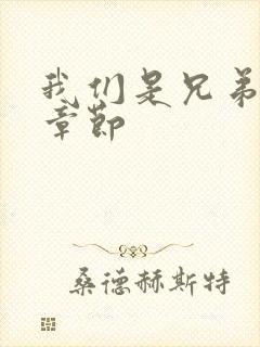 我们是兄弟最新章节