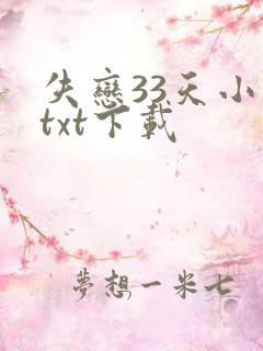 失恋33天小说txt下载