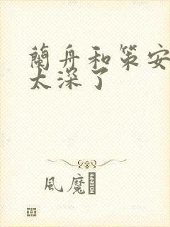 兰舟和策安肉 太深了