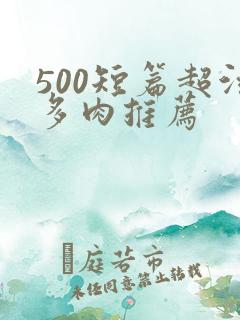 500短篇超污多肉推荐