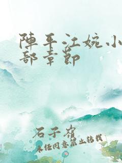 阵平江婉小说全部章节