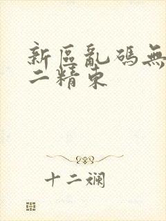 新区乱码无人区二精东