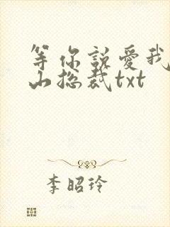 等你说爱我之冰山总裁txt