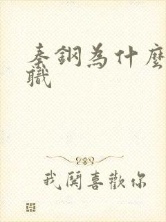 秦钢为什么被解职