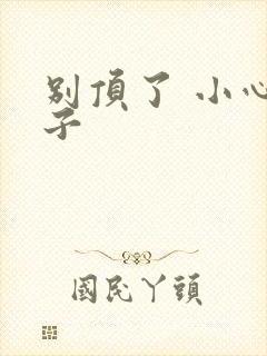 别顶了 小心孩子