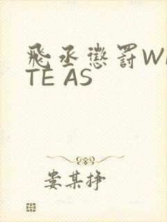 飞丞惩罚WRITE AS