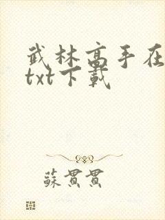 武林高手在校园txt下载