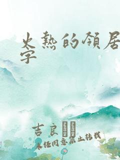 火热的领居中文字