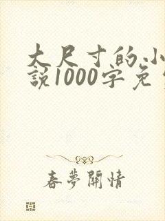 大尺寸的小黄说说1000字免费