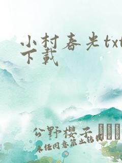 小村春光txt下载