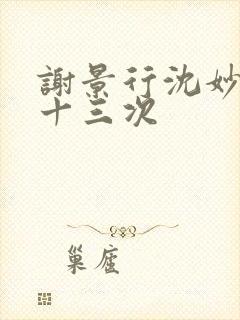 谢景行沈妙一夜十三次