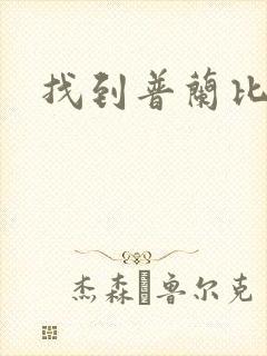 找到普兰比尔德