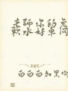 老师你的兔子好软水好车网站