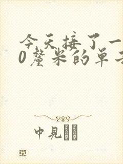 今天接了一个30厘米的单子