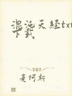 混沌天经txt下载