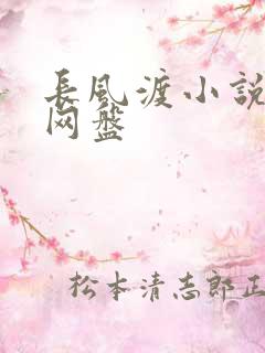 长风渡小说百度网盘