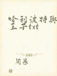 哈利波特与混血王子txt