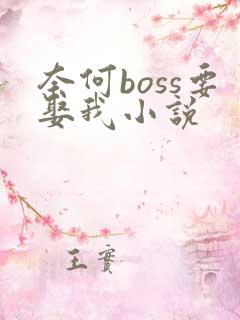 奈何boss要娶我小说