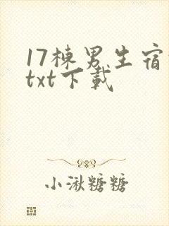 17栋男生宿舍txt下载