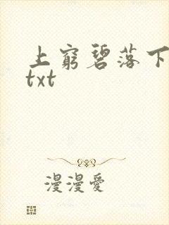 上穷碧落下黄泉txt