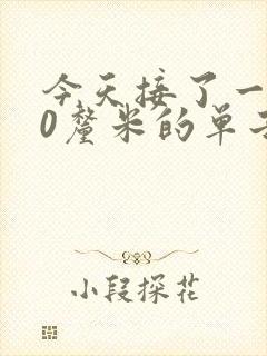 今天接了一个30厘米的单子