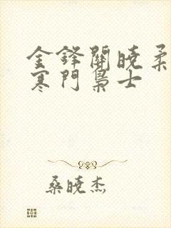 金锋关晓柔小说寒门枭士