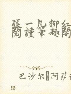张一凡柳红免费阅读笔趣阁