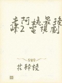 老阿姨最后的巅峰2 电视剧