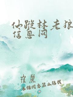 仙踪林老狼贰佰信息网
