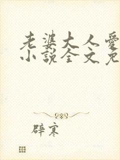 老婆大人爱上我小说全文免费阅读