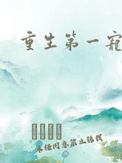 重生第一宠