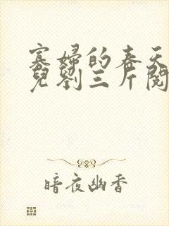 寡妇的春天白花儿刘三斤阅读