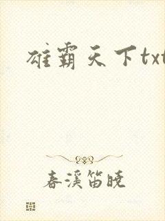 雄霸天下txt