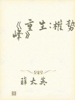 《重生:权势巅峰》