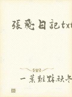 张飞日记txt