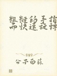 粗糙的手指在里面快速旋转