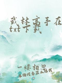 武林高手在校园txt下载