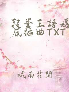 段誉王语嫣在井底插曲TXT