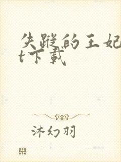 失踪的王妃txt下载