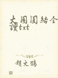 大团圆结全文阅读txt