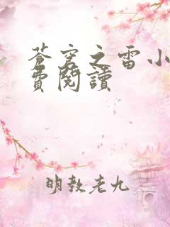 苍穹之雷小说免费阅读