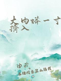 大肉蟒一寸一寸挤入