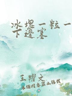 冰块一粒一粒往下边塞