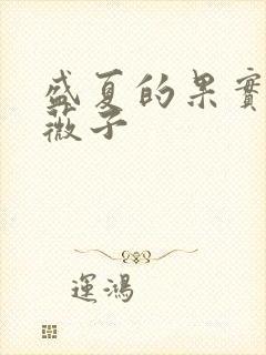 盛夏的果实 小薇子